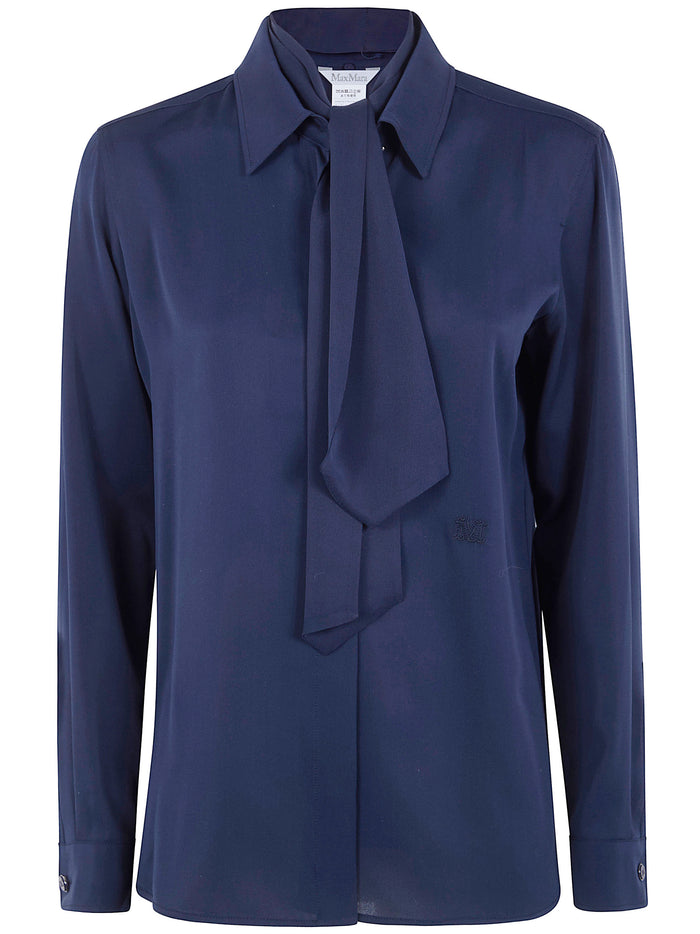Max Mara "Mxmcolmo" Silk Scarf Shirt