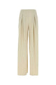 Max Mara Ivory Stretch Satin Palude Palazzo Pant