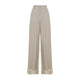 Max Mara Pianoforte Sand Beige Silk Pianoforte Olivi Organza Pants