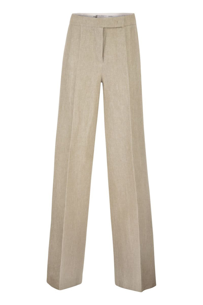 Max Mara Mxsginnico - Tailored Pure Linen Trousers