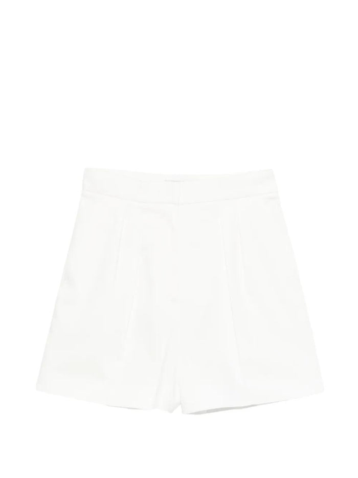 Max Mara Mxmtabacco Stretch Cotton Satin Shorts