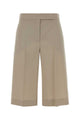 Max Mara Sand Wool Blend Mile Bermuda Shorts