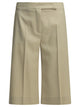 Max Mara Formal Beige Virgin Wool Mohair Shorts