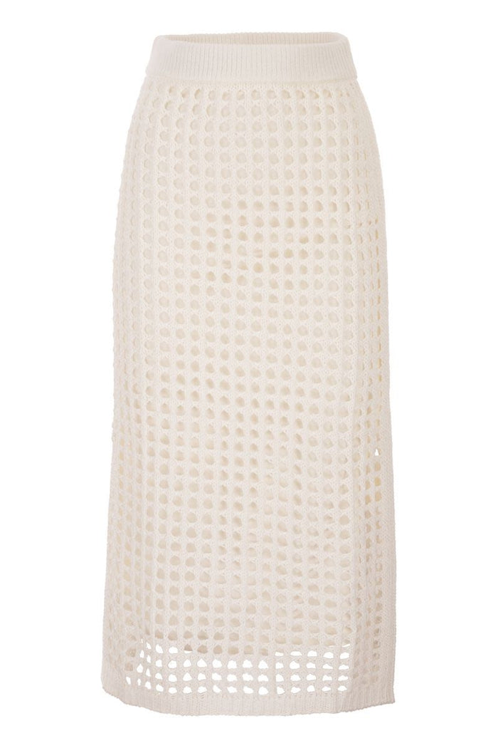 Max Mara Mesh Cotton Skirt
