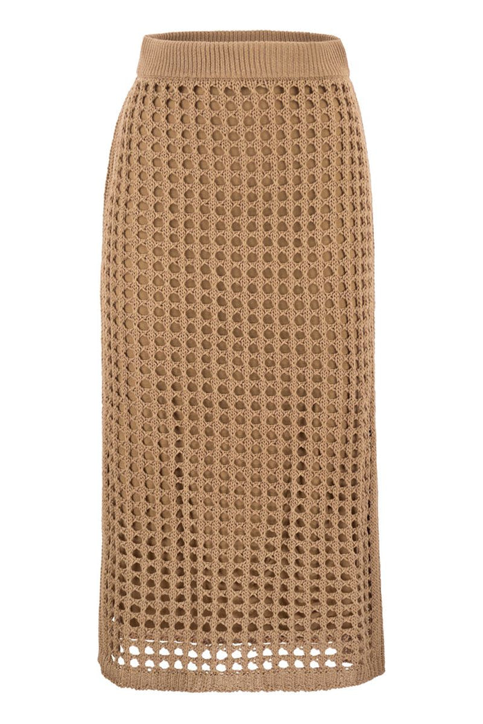 Max Mara Mesh Cotton Skirt