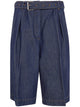 Dries Van Noten "Peaches Bis" Denim Bermuda Short