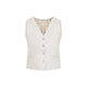 Max Mara "Calibri" Linen Knit Crop Gilet