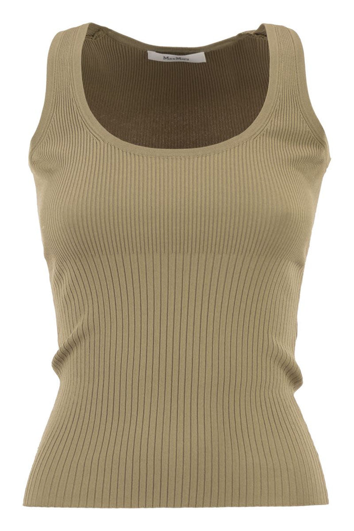 Max Mara Mxmghiro - Viscose Blend Yarn Top