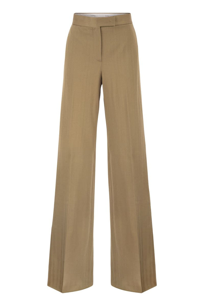 Max Mara Mxmoliato - Pure Cotton Wide-Leg Trousers