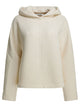 Max Mara Hooded Sweatshirt With Tone-On-Tone Logo