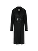 Max Mara Sportmax Black Virgin Wool Coat
