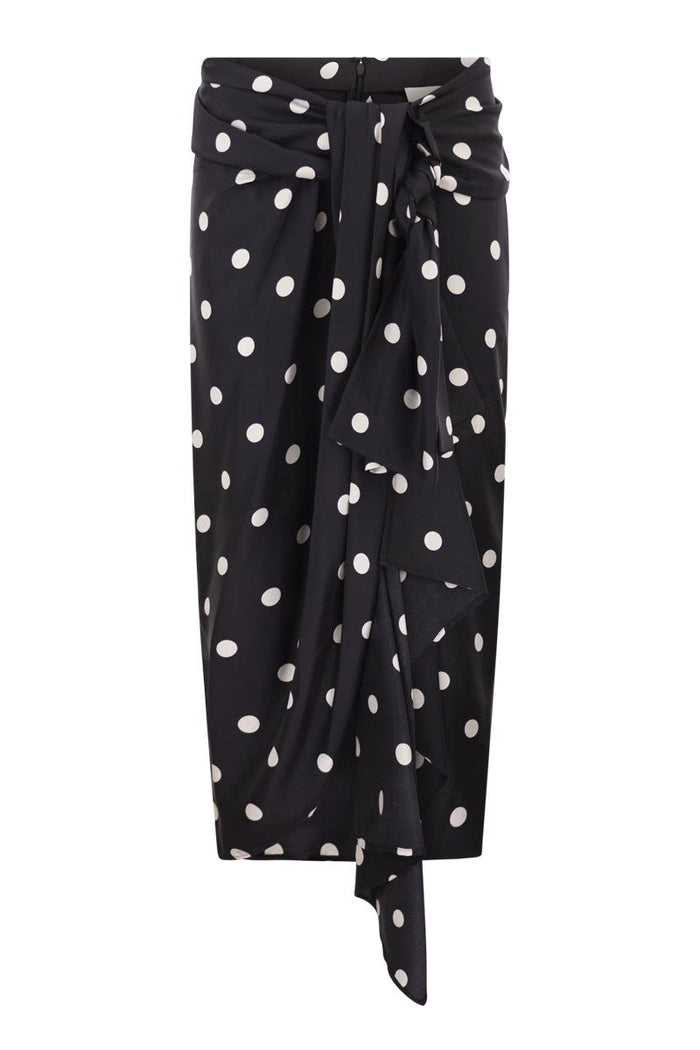 Max Mara Sportmax Spxgentile - Silk Twill Knot Skirt