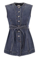 Max Mara Sportmax Spddominio - Denim Sleeveless Top