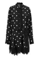 Max Mara Sportmax Spxbosso - Silk Shirt Dress With Lace Inserts