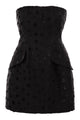 Max Mara Sportmax Spxvampata - Flocked Silk Bustier Mini Dress