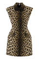 Max Mara Sportmax Spxlonza – Cotton Mini Dress With Animal Print