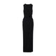Max Mara Sportmax Spxsaletta – Long Stretch Jersey Dress With Draping And Cut-Out