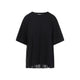 Max Mara Sportmax Black Spiga Cotton T-Shirt
