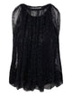 Max Mara Sportmax Mesh Top With Crystals
