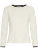 Marella White Polyester Sweater Mltscacco