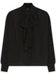 Marella Black Polyester Plain Shirt