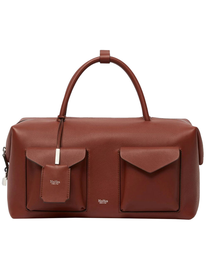 Max Mara Brown Leather Handbag Mxaholdallcargo