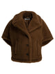 Max Mara Brown Alpaca Cashmere Jacket