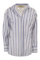 Weekend Max Mara Wkdtessile - Striped Cotton Shirt With Sangallo Lace