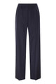 Weekend Max Mara Navy Mallo Pants With Elastic Tape