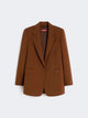 Max Mara Studio Mstbalco Jacket Chocolate