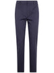 Max Mara Studio "Carpa" Popeline Stretch Classic Trousers