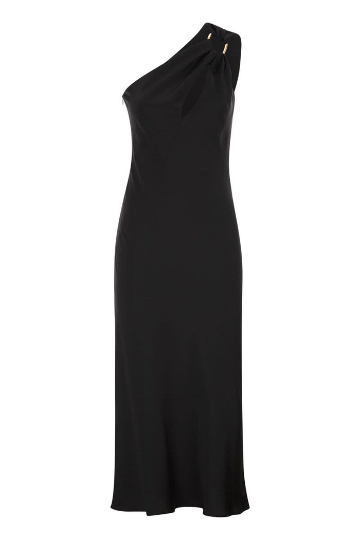 Max Mara Mseentrata - One-Shoulder Dress In Shiny Satin