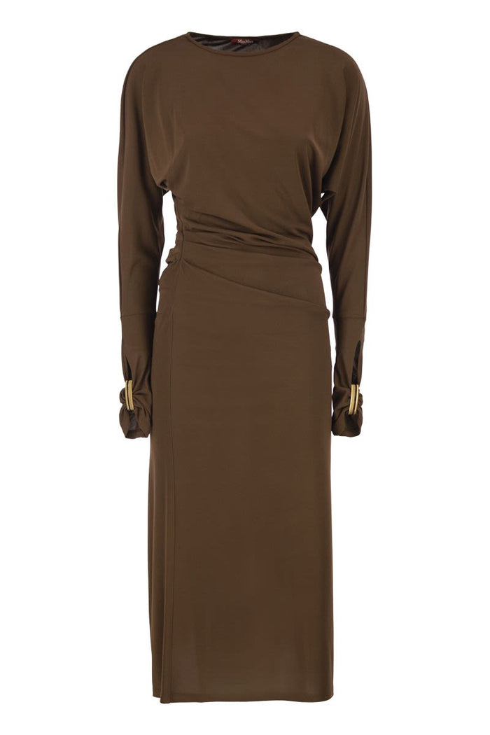 Max Mara Mstsalvo - Draped Viscose Jersey Midi Dress
