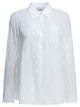 Max Mara S White Linen Casual Linen Shirt