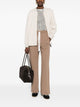 S Max Mara Ecru Radius Zip Sport Jacket