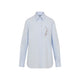 Moschino Couture Fantasy Blue Cotton Shirt