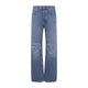 Moschino Couture Blue Cotton Jeans
