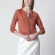 Roberto Collina Brickcolored Cardigan In Cashmere And Silk