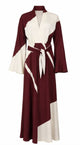 Alberta Ferreti Burgundy Viscose Dress