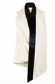Alberta Ferreti Cream Black Viscosa Top