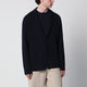 Roberto Collina Navy Blue Cotton Cardigan Jacket