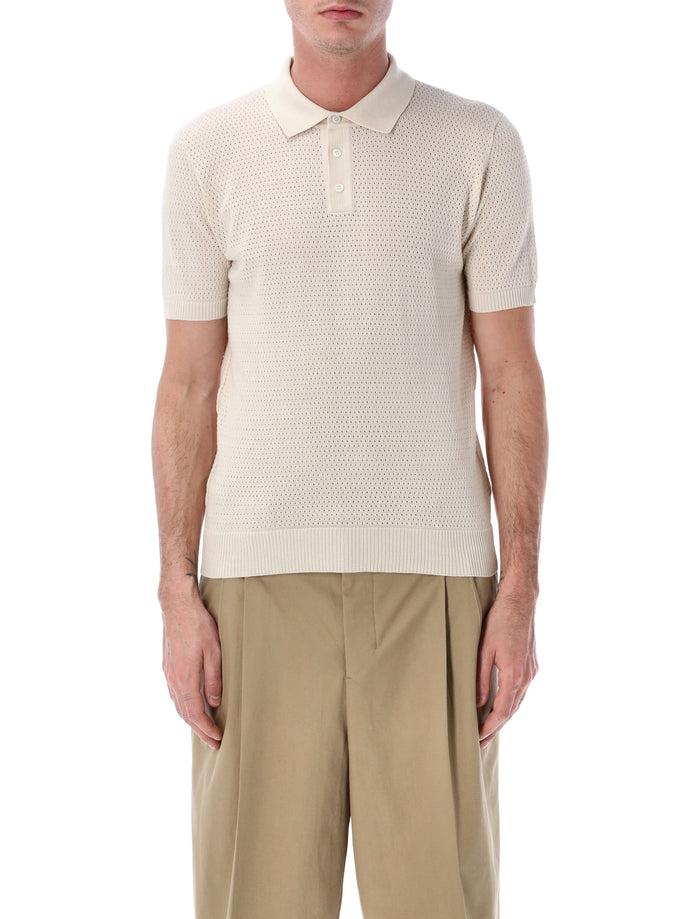 Roberto Collina Roberto Collina Mesh Cotton Polo