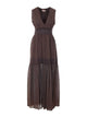 Twin-Set Coffee Brown Long Dress