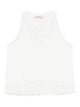 Twin-Set White Cotton Tank Top
