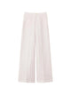 Twin-Set Nude Neutrals Linen Pantalone Wide Leg Pants