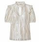 Twin-Set Neutral Lace High Neck Sweater
