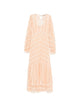 Twin-Set Twinset Lace Striped Midi Dress