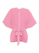 Twin-Set Pleated Shirt With Tie Fastening