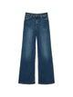Twin-Set Blue Cotton Pantalone Wide Leg Pants