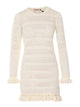 Twin-Set White Knitted Dress